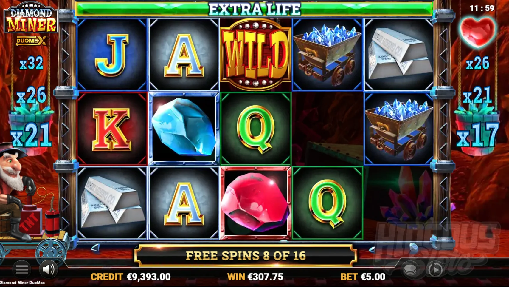 Diamond Miner DuoMax Slot Review pic 5